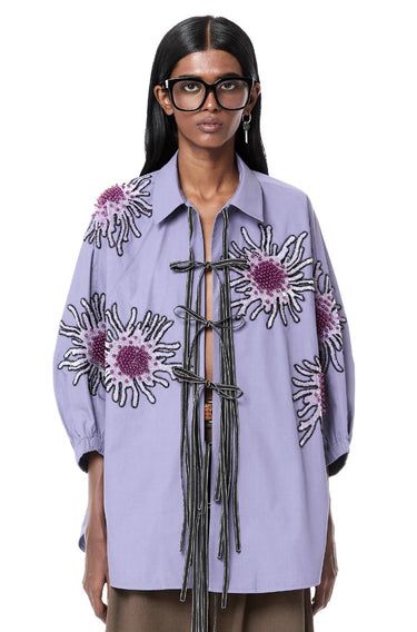 Handcrafted Luminous Batwing Shirt-Tops-Dhruv Kapoor-Debs Boutique
